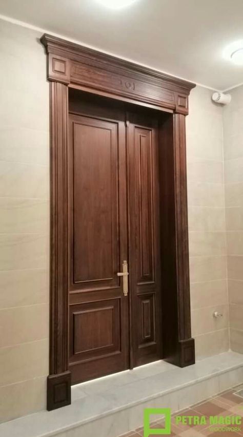 Wooden Doors Interior Modern Luxury, Door Beeding Design, Chokhat Design Door, Chokhat Designs, Teakwood Door Designs, New Door Design, Latest Door Designs, Door Frame Molding, House Front Door Design