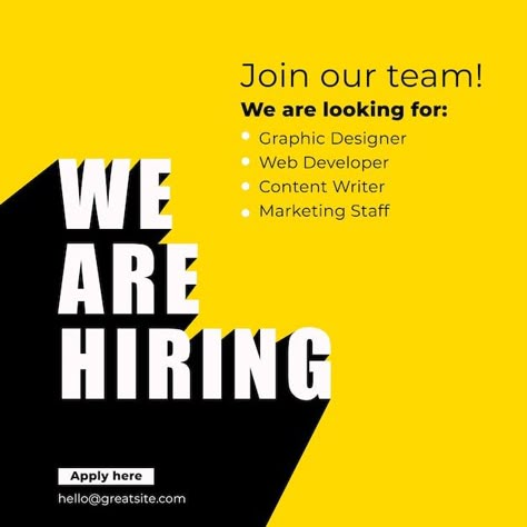 We Are Hiring Poster Design Ideas, New Hire Social Media Post, Recruiting Social Media Post, Graphic Designer Job Post, Now Hiring Sign Ideas, We Are Back Social Media Post, Hiring Post Design Social Media, Recruitment Social Media Post Design, Hiring Posts Design