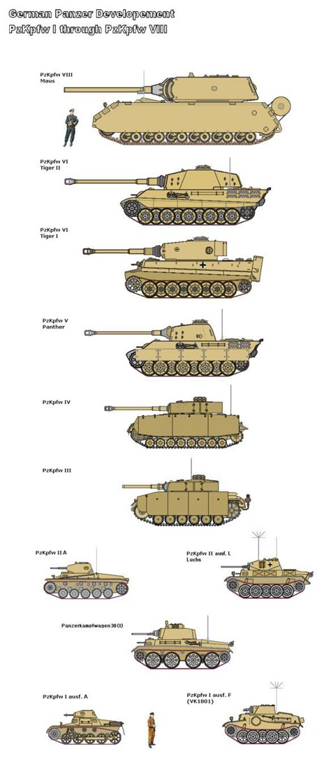 German Tank development from the Panzer I to the proposed Panzer VIII, inter-war years until the end of WW2. Vojenský Humor, Perang Dunia Ii, Tank Armor, Tiger Ii, Military Armor, Tiger Tank, Ww2 Tanks, German Tanks, World Of Tanks