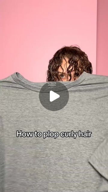 Miribel Naturals | Curly hair products on Instagram: "How to plop your curly hair with a big T-shirt.

#curlyhair #naturalhair #frizzfree" Tee Shirt Curls, Tshirt Plopping Curly Hair, Plopping Hair With Tshirt, Plopping Curly Hair Tshirt, Hair Plopping Tshirt, How To Plop Curly Hair T Shirts, How To Plop Curly Hair, Plopping Curly Hair, Shirt Curly Hair