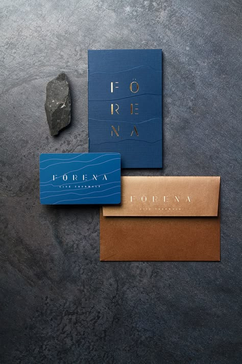 Förena spa identity on Behance Spa Branding, Digital Communication, 카드 디자인, Real Estate Branding, Stationary Design, Design Brochure, Restaurant Branding, Piece Of Paper, E Card