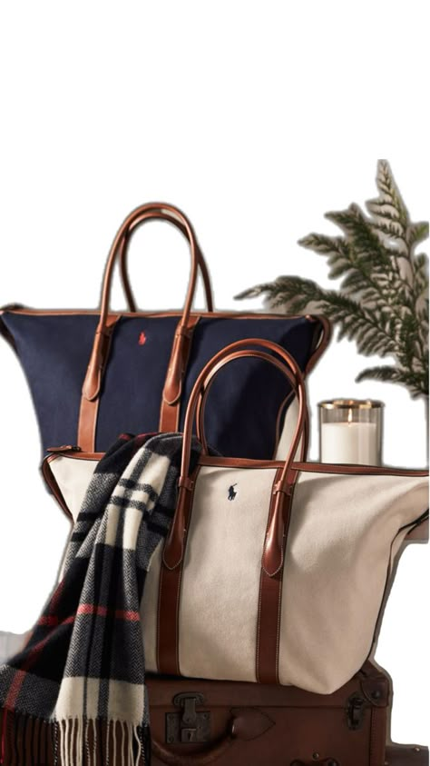 Ralph Lauren Holiday, Ralph Lauren Aesthetic, Ralph Lauren Tote, Uni Bag, Luxury Tote Bags, Ralph Lauren Bags, Holiday Bag, Dream Bags, Girly Bags