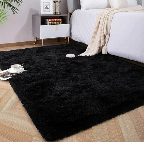 Fuzzy Rug Living Room, Fur Bedroom, Fuzzy Rugs, Nursery Carpet, Area Rugs For Bedroom, Fuzzy Rug, Rugs Living Room, Plush Carpet, Rugs For Bedroom