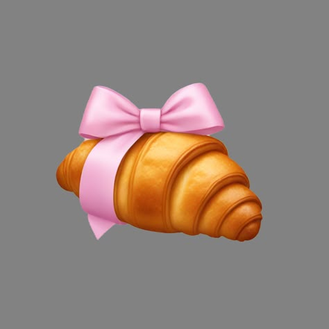 Croissant with light pink bow emoji | AI Emoji Generator Girly Emojis, Pink Emojis, Bow Emoji, Emojis Aesthetic, Emoji Hat, Aesthetic Emojis, Pink Heart Emoji, Phone Emoji, Custom Emojis