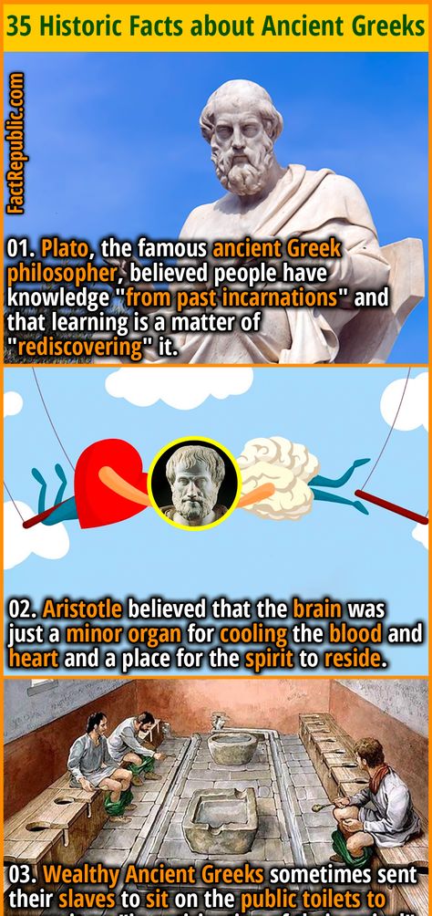 history entertainment wtffact funfacts Historic Facts, Ancient Discoveries, Ancient Greek Philosophers, Fact Republic, Heart Brain, Ancient Greek Sculpture, Ancient History Facts, Cool Science Facts, Greek Philosophers