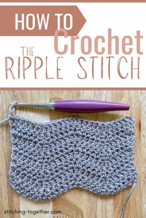 Ripple Stitch Crochet Scarf, Easy Crochet Ripple Blanket, Free Ripple Stitch Crochet Patterns, Crochet Ripple Stitch Video Tutorial, Crochet Ripple Stitches, Crochet Ripple Afghan Pattern Free Easy, Ripple Baby Blanket Crochet Pattern Free, Easy Ripple Crochet Pattern Free, Crochet Wave Blanket