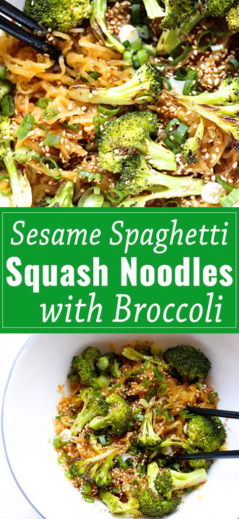 Noodles With Broccoli, Best Spaghetti Squash Recipes, Spaghetti Squash Recipes Easy, Spaghetti Squash Noodles, Pasta Homemade, Squash Noodles, Squash Pasta, Homemade Noodles, Spaghetti Squash Recipes