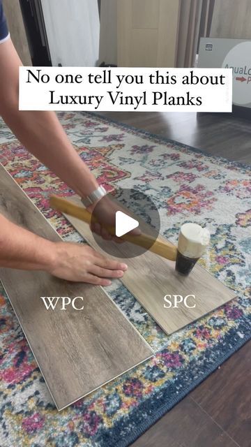 Baltic Flooring Inc | Jacksonville, FL Flooring Showroom on Instagram: "➡️Thicker floors doesn’t make the floors better quality..    In the video, the planks that was left with dents is WPC luxury vinyl (Plastic composites) which means anything heavy standing on the floors will leave in-dents.  The floor is much softer and even though you’ll buy a thicker Luxury Vinyl, the material will still be soft.    With each year, new floors are produced with BETTER QUALITY!    The second floor is also luxury vinyl but it’s SPC Rigid Core(stone composite) which means there’s stone material in the planks making it very durable. Hitting the top with a hammer didn’t leave any dents.    Both products are Luxury Vinyl but the only difference is one is make from plastic and the other from stone.   When cho Cottage Flooring Vinyl, Flooring Luxury Vinyl Plank, Budget Friendly Flooring Ideas, Vpf Flooring, Waterproof Flooring Ideas, Durable Flooring Ideas, Laminate Flooring Ideas, Vinyl Flooring Ideas, Flooring Showroom