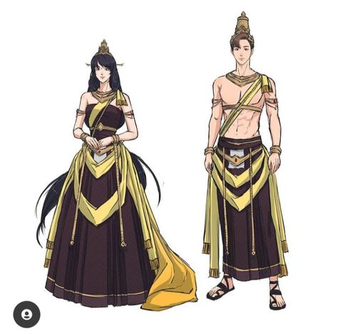 Indonesian Clothing, Greek Pantheon, Southeast Asian Arts, Indonesian Art, Manga Drawing Tutorials, Concept Clothing, Thai Art, Creature Concept Art, Historical Art