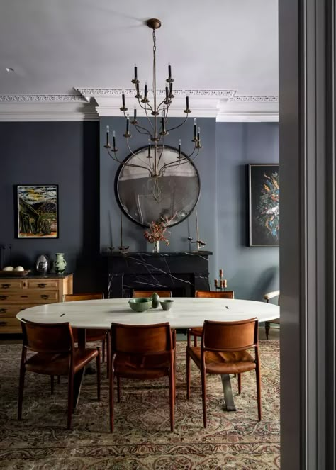 Dark Grey Paint, Traditional Dining Rooms, Popular Paint Colors, Dining Room Inspo, Grey Dining Room, Farrow And Ball Paint, Grey Paint Colors, Grey Dining, Farrow And Ball