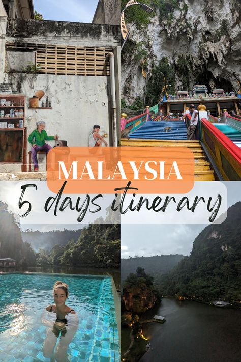 Are you looking for the perfect 5-day itinerary to explore Kuala Lumpur and Ipoh, Malaysia? This 5-day itinerary takes you to the bustling and vibrant capital of Kuala Lumpur and historic Ipoh. This is also the best travel guide if your trip to Malaysia is a Visa Run from other countries, so it will start and end from Kuala Lumpur airport giving you precise details on transport timelines and costs! So what are you waiting for? Read on to start planning your perfect Malaysia getaway! Kuala Lumpur Itinerary, Kuala Lumpur Airport, Malaysia Itinerary, Kuala Lampur, Ipoh Malaysia, Kuala Lumpur Travel, Malaysia Travel Guide, 2024 Travel, Voyage Bali