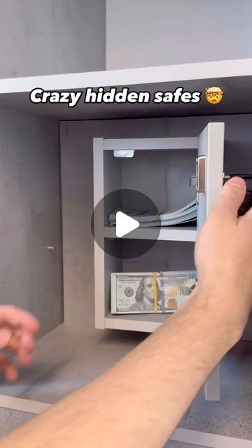 Small Safe In Closet, Safe In Closet Hidden, Secret Safe In Closet, Cabinet Built Around Safe, Safe Ideas Hidden, Safe In Wardrobe, Hiding Spots In House, Safe Hiding Ideas, Safe Box Ideas Hiding Places