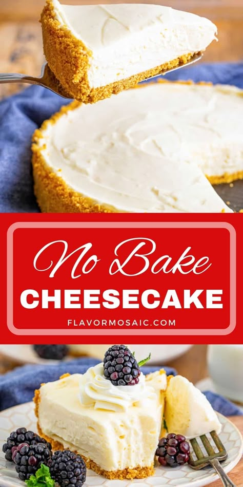 Homemade No Bake Cheesecake, Cheesecake With Graham Cracker Crust, Original Cheesecake Recipe, Basic Cheesecake Recipe, Gluten Free Dairy Free Recipes Dinner, Original Cheesecake, Basic Cheesecake, Microwave Mug Cakes, Best No Bake Cheesecake