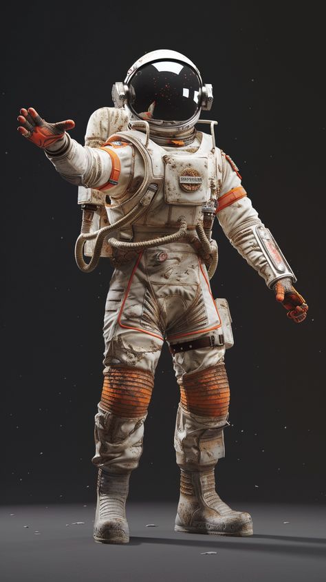 #MarsAstronaut #T-pose #StudioPhotography Mars Astronaut, Astronaut Standing, Mars Tattoo, T Pose, Inspirational Digital Art, Space Suits, Photography Movies, Tattoo Leg, 3d Pictures