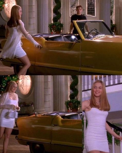 Clueless Calvin Klein Dress, Clueless Outfits Cher, Cher From Clueless Outfits, Cher Outfits Clueless, Clueless Cher Outfits, Cher Horowitz Style, Rom Com Outfits, Clueless Outfits Inspiration, Cher Horowitz Outfit