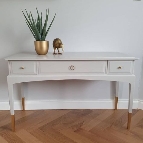 Stag Minstrel Furniture Painted, Stag Minstrel, Stag Furniture, Hall Console, Fleetwood Paint, Furniture Redos, Hall Console Table, Dressing Tables, Painted Table