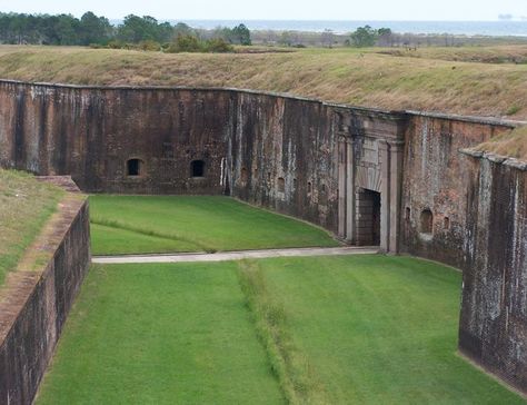 Fort Morgan: Most Haunted Historic Battle Site In Alabama Fort Morgan Alabama, Alabama Vacation, Alabama Beaches, Then And Now Photos, Fort Morgan, Gulf Shores Alabama, Most Haunted Places, Old Fort, Most Haunted