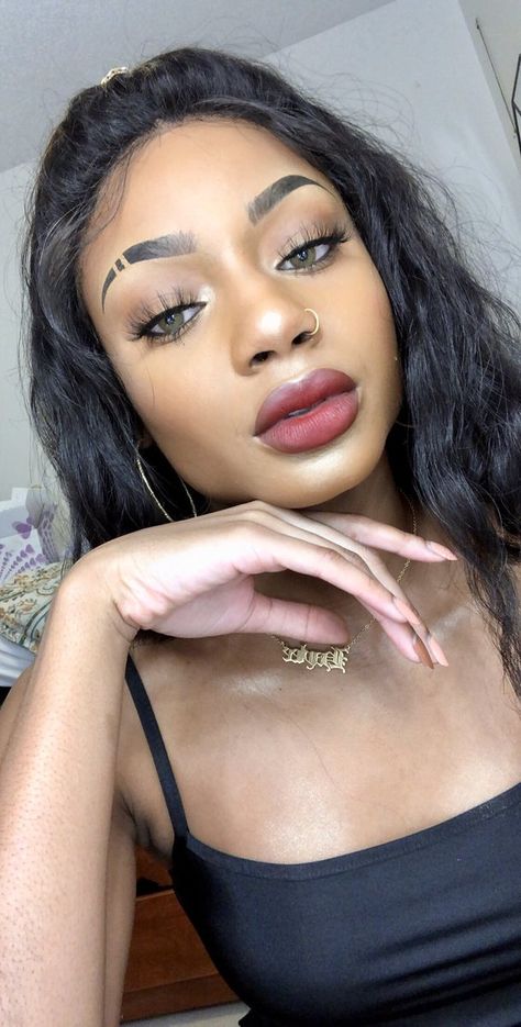 Eyebrow Split Women, Eyebrow Slits, Long Acrylic, Frontal Closure, Long Acrylic Nails, Face And Body, Cute Hairstyles, Eyebrows, Acrylic Nails