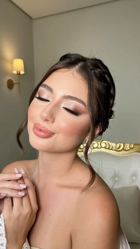 Glam Bride Makeup, Mekap Mata, Wedding Makeup Tutorial, Wedding Eye Makeup, Glam Wedding Makeup, Bridal Makeup Natural, Bridesmaid Hair Makeup, Smink Inspiration, Braut Make-up