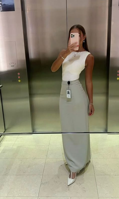 Work Outfits Women Feminine, Business Casual Medical School, Office Get Together Outfit, Conservative Office Outfits Women, Business Professional Outfits Aesthetic, Classy Casual Dresses For Women, Modest Office Siren, Corporate Fashion Aesthetic, Corporate Outfits Dress