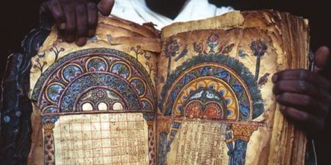 The oldest, most complete Gospel book on Earth is in Ethiopia Ethiopian Bible, Ethiopian Orthodox Tewahedo, Ancient Manuscripts, Oldest Bible, Illustrated Manuscript, Ancient Books, Religious Images, The Monks, Illuminated Manuscripts