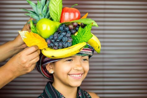 How to Make a Carmen Miranda Hat (with Pictures) | eHow Chiquita Banana Costume, Fruit Headpiece, Nutrition Month Costume, Fruit Hat, Havana Nights Party, Chiquita Banana, Fruit Costumes, Nutrition Month, Carmen Miranda