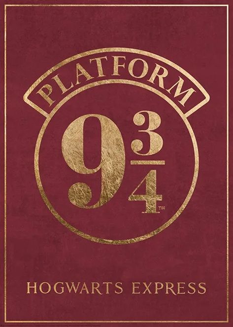 Platform 9 3-4 Illusion Harry Potter Wall Prints Aesthetic, Vintage Harry Potter Posters, Harry Potter Poster Gryffindor, Harry Potter Platform 9 3/4 Printable, Harry Potter Printables Posters, Harry Potter Posters For Room, Platform 9 3/4 Printable, Quidditch Decor, Harry Potter 9 3/4