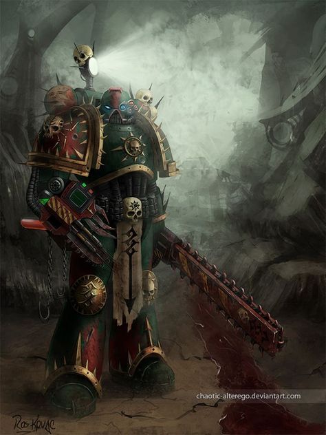 Chaos Apothecary. Rogue Trader Art, Rogue Trader 40k, Astral Sea, Warhammer 40k Salamanders, Salamanders 40k, Salamanders Space Marines, Warhammer 40k Space Wolves, Space Marine Art, Adeptus Custodes