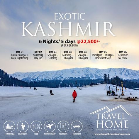 https://travelhomekashmir.com/ Kashmir Tour Packages, Tour Packages Design, Kashmir Images, Kashmir Travel, Kashmir Tourism, India Beautiful Places, Travel India Beautiful Places, Kashmir Trip, Travel Flyer