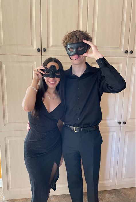 Couple matching black formal party outfits , masquerade mask Masquerade Ball Men’s Outfits, Formal Halloween Outfit, Masquerade Party Outfit Men, Masquerade Ball Outfits For Men, Mens Masquerade Party Outfit, Black Masquerade Outfit, Masquerade Outfit Men, Masquerade Ball Men, Mascarade Outfit