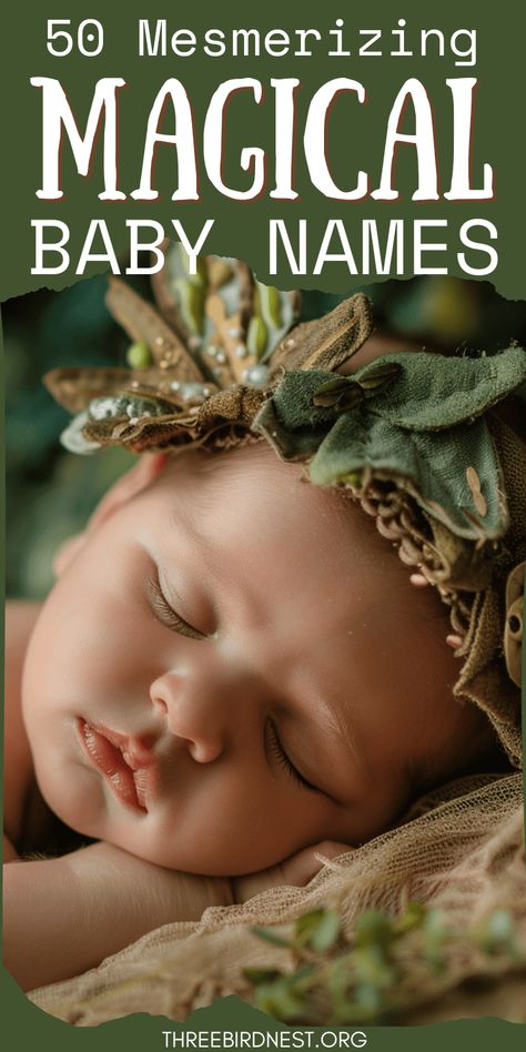 Names of Enchantment: 50 Magical Baby Names Steeped in Lore - This Little Nest Most Unique Baby Names, Witchy Names, Hippy Baby, Magic Names, Hippie Names, Baby Names List, Mystical Names, Fairy Names, Goddess Names