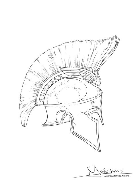 Spartan Tattoo Sketch, Roman Warrior Drawing, Drawings Of Knights, Gladiator Tattoo Stencil, Spartan Warrior Drawing, Spartan Tattoo Stencil, Spartan Sketch, Achilles Drawing, Roman Tattoo Design