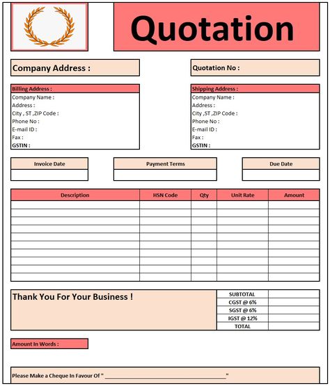 Here is the Preview of Construction Quotation Format In Excel Construction Quotation Format In Excel ... Read moreConstruction Quotation Format In Excel | Download Quotation Format in Excel The post Construction Quotation Format In Excel | Download Quotation Format in Excel appeared first on TechGuruPlus.com. Construction Quotation Format, Invoice Design Template Free, Graphic Design Invoice, Invoice Template Free Download, Design Invoice Template, Wedding Card Format, Invoice Format In Excel, Free Invoice Template, Bill Format