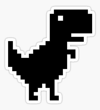 8 Bit Dinosaur, Stickers Dinosaur, Snapchat Stickers, Dinosaur Stickers, Black And White Stickers, Cute Laptop Stickers, Stickers Cool, Tumblr Stickers, Black Stickers