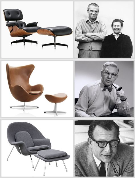 The 20th century was the golden age of “modern chair.” In this period, technological innovation and rising flexibility of the masses drove the best of designers to take up the task of re-inventing a simple piece of furniture. This task is still going on, with amazing chair designs pouring into the furniture market. Famous Furniture Designers, Poltrona Design, Famous Chair, Iconic Furniture Design, Furniture Design Sketches, Chair Designs, Iconic Chairs, Design Moda, Iconic Furniture