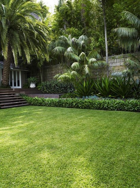 Tropical Backyard Landscaping, Bali Garden, Tropical Landscape Design, Tropical Garden Design, Lawn Design, Tropical Backyard, Front Garden Design, Garden Wallpaper, Lawn And Landscape