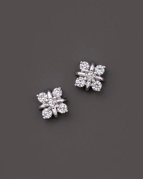 Diamond Tops, Diamond Earrings Design, Ear Clips, Fashion Enthusiast, Casting Jewelry, Tiny Stud Earrings, Gold Earrings Designs, Exclusive Jewelry, Diamond Stud Earrings