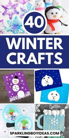 Diy Winter Crafts, Winter Crafts For Toddlers, Easy Winter Crafts, Fun Winter Crafts, Winter Diy Crafts, January Crafts, Penguin Crafts, Easy Holidays Crafts, Snowflake Craft