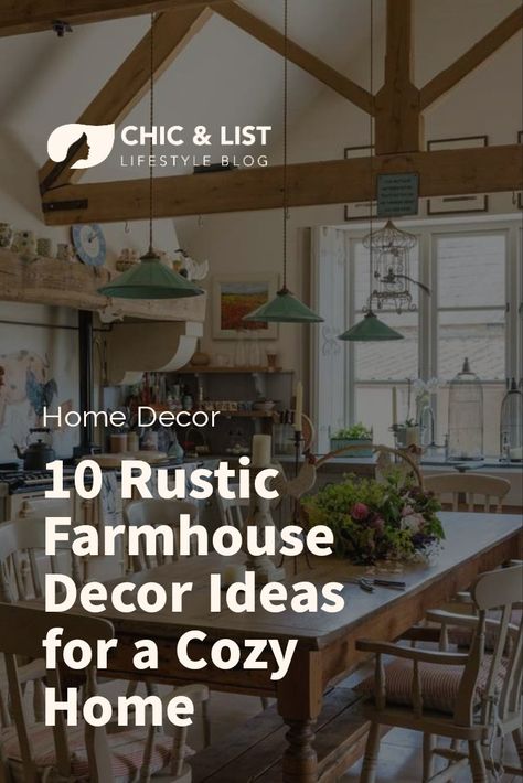 10 Rustic Farmhouse Decor Ideas for a Cozy Home Classy Rustic Home Decor, Rustic Farmhouse Living Room Decor Farm Houses Country Style, Western Home Decor Ranch Style Living Room, Rustic Farmhouse Living Room Decor Ideas, Rustic Farmhouse Living Room Ideas, Farmhouse Living Room Makeover, Rustic Home Decor Living Room, Rustic Farmhouse Decor Ideas, Industrial Decor Living Room