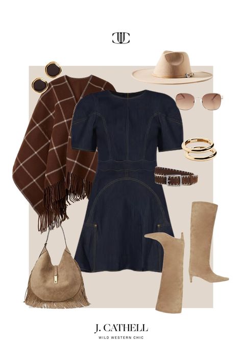 Cowgirl Chic: Sophisticated Takes on Western Wear - J. Cathell Boujee Western Aesthetic, Western Office Attire, Sophisticated Western Outfits, Western Style Aesthetic, Upscale Western Outfit, Western Classy Outfits, Corporate Cowgirl Outfit, Classy Western Outfits For Women, Modern Western Outfits Women