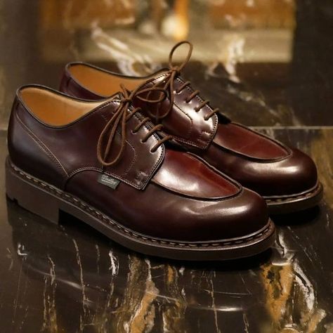 Paraboot Chambord, Shell Cordovan Shoes, Cordovan Shoes, Wedding Suits, Derby, Men's Fashion, Dress Shoes Men, Oxford Shoes, Dress Shoes