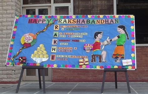 Rakshabandhan celebration board decoration ideas Board Decoration On Raksha Bandhan, Rakhi Bulletin Board Ideas, Rakshabandhan Crafts For Kids, Raksha Bandhan Decoration In School, Rakshabandhan Decoration In School, Rakshabandhan Bulletin Board, Raksha Bandhan Bulletin Board Ideas, Rakshabandhan Decoration Ideas, Rakhi Celebration Ideas In School