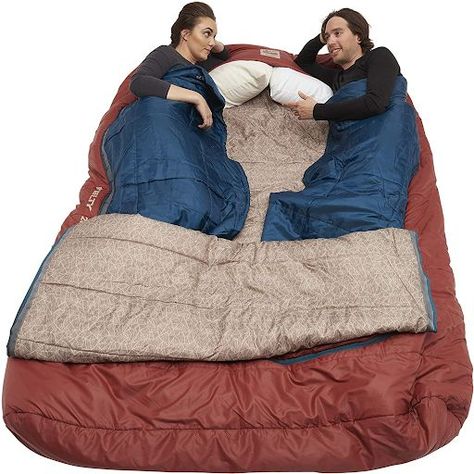 Go camping with all of the comforts of home, you can snuggle, or stretch out, in this roomy 2 person sleeping bag. It’s lightweight and is filled with cloud loft insulation. But due to its size, users recommend it as a best car camping sleeping bag, not for those campsites you need to hike to. Click through to continue reading! #TravelFashionGirl #TravelFashion #PackingTips #sleepingbag #backpackergear #travelessentials Compact Sleeping Bag, Camper Suv, Camping Truck, Camping Sleeping Bags, Woman Driving, Best Sleeping Bag, Climbing Outfits, Backpacking Sleeping Bag, Camping Gear Survival