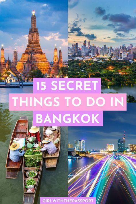 Looking for some unique, super fun things to do in Bangkok? Then check out this post about all of the SECRET things you can do while in Bangkok, Thailand. Bangkok Itinerary, Bangkok Travel Guide, Things To Do In Bangkok, Thailand Travel Destinations, Thailand Itinerary, Thailand Adventure, Thailand Vacation, Thailand Travel Tips, Thailand Travel Guide