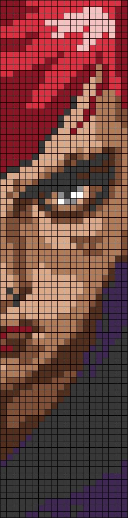 Alpha pattern #118523 | BraceletBook Arcane Bracelet Pattern, Arcane Crochet Tapestry, Arcane Alpha Pattern, Jinx Pattern, Arcane Cross Stitch, Arcane Pixel Art Grid, Arcane Perler Beads, Jinx Pixel Art, Arcane Pixel Art