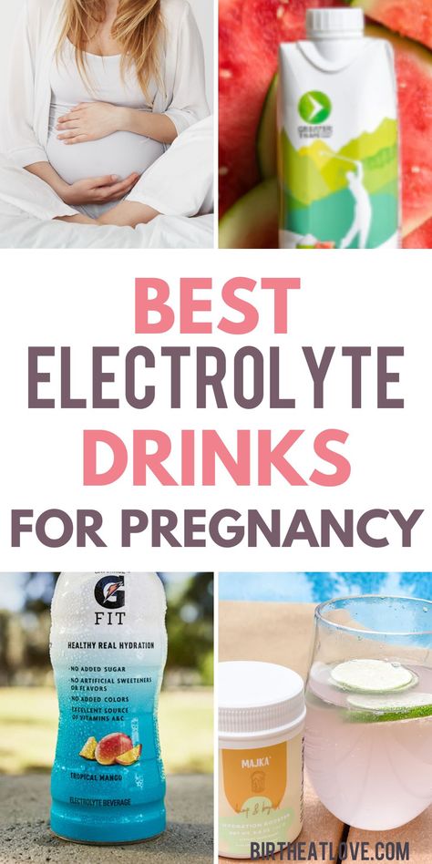 What are the best electrolyte drinks for pregnancy? This guide to electrolytes and pregnancy shares why electrolytes are important during pregnancy and the best electrolytes for pregnancy that are actually clean. Plus best electrolyte drinks for pregnancy included! Love these pregnancy tips for hydration! Staying Hydrated While Pregnant, Pregnancy Drinks, Best Electrolyte Drink, Electrolyte Drink Recipe, Rehydration Drink, Homemade Gatorade, Coconut Water Drinks, Pregnant Drinks, Natural Body Detox