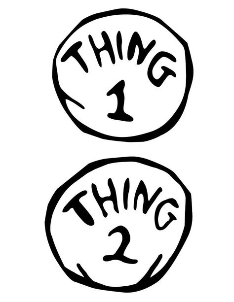 Thing 1 Logos Dr Seuss Coloring Pages, Thing One Thing Two, Dr Seuss Crafts, Thing 1 And Thing 2, Seuss Crafts, Dr Seuss Week, Star Coloring Pages, Face Template, Thing One