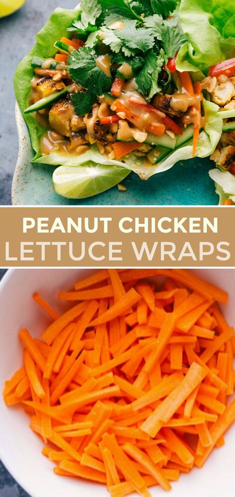 Peanut Chicken Lettuce Wraps, Chelsea's Messy Apron, Lettuce Wrap Recipes, Medicine Tips, Peanut Chicken, Boiled Egg Diet Plan, Low Carb Chicken Recipes, Lettuce Wrap, Chicken Lettuce Wraps