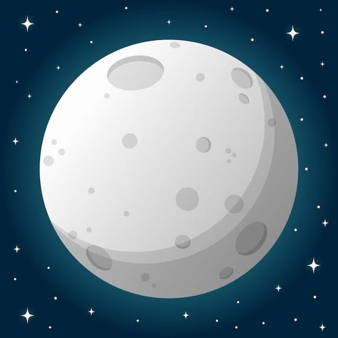 Vector full moon and stars in cartoon st... | Premium Vector #Freepik #vector #light #night #moon #full Moon Animated, Moon Animation, Full Moon Drawing, Cartoon Moon, Moon For Kids, Oak Tree Drawings, Moon Cartoon, Moon Vector, Moon Icon