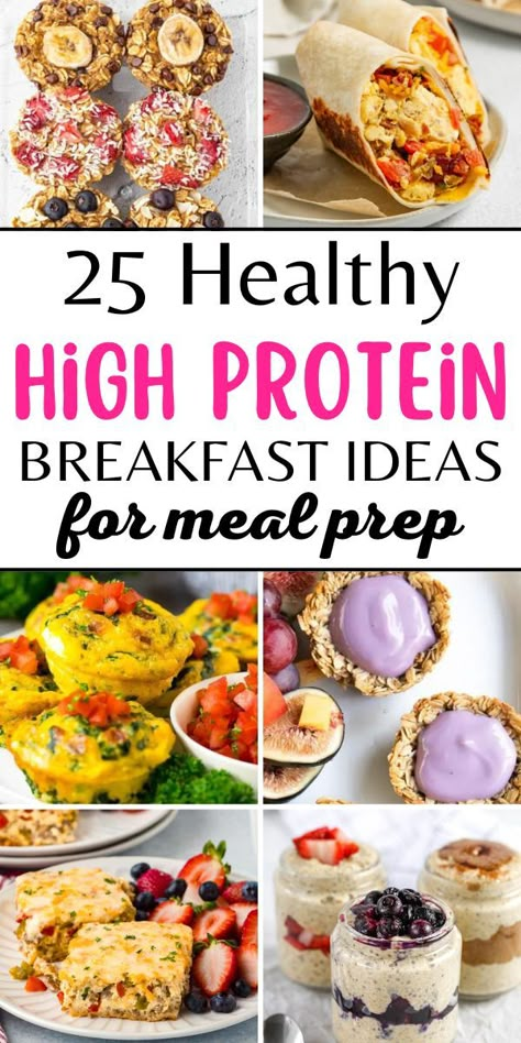 high protein breakfast meal prep Breakfast For Athletes Healthy, High Protein Low Cal Breakfast Meal Prep, Fast Protein Breakfast, Meal Prep For The Week Breakfast, High Protein Low Calorie Breakfast, Athlete Meals, Low Carb High Protein Breakfast, Protein Breakfast Meal Prep, High Protein Breakfast Meal Prep